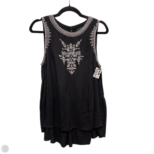 Top Sleeveless By Jessica Simpson In Black & White, Size: M