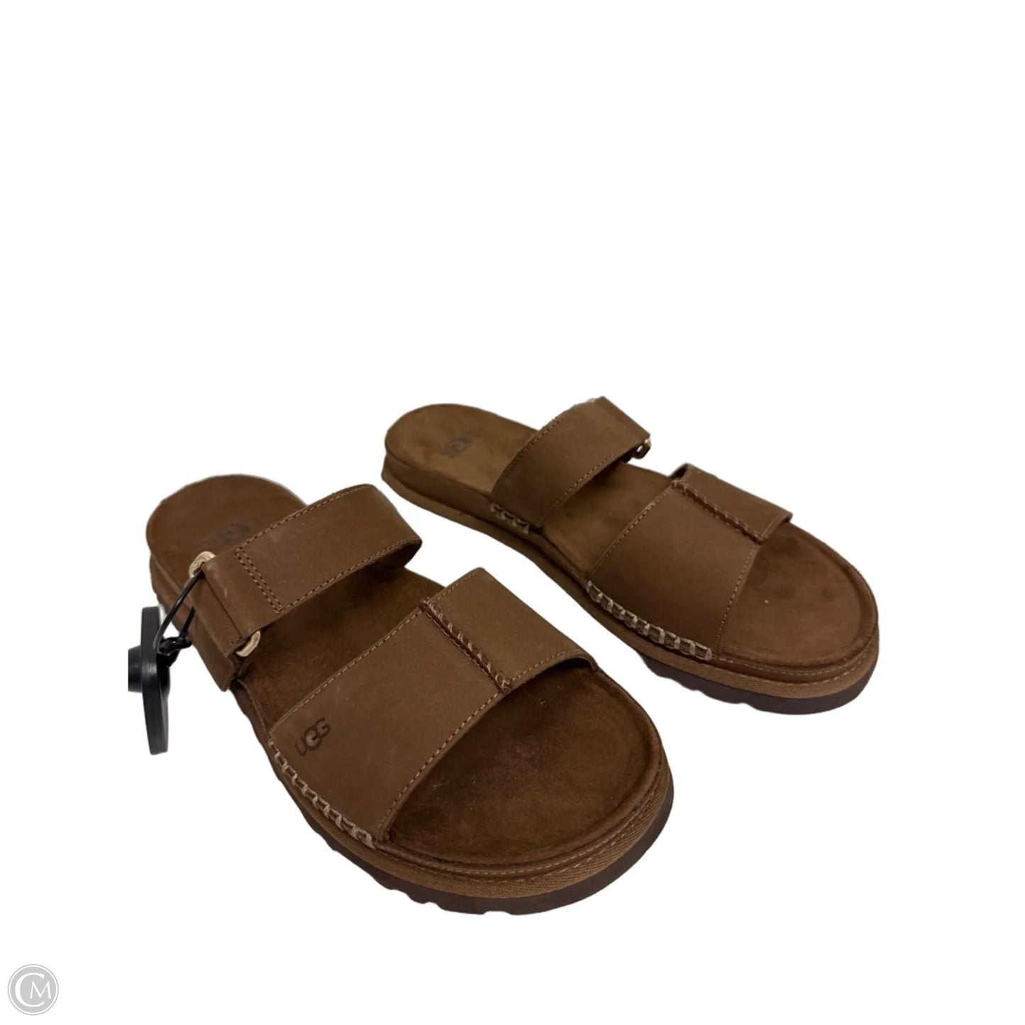Sandals Designer By Ugg In Brown, Size: 6.5