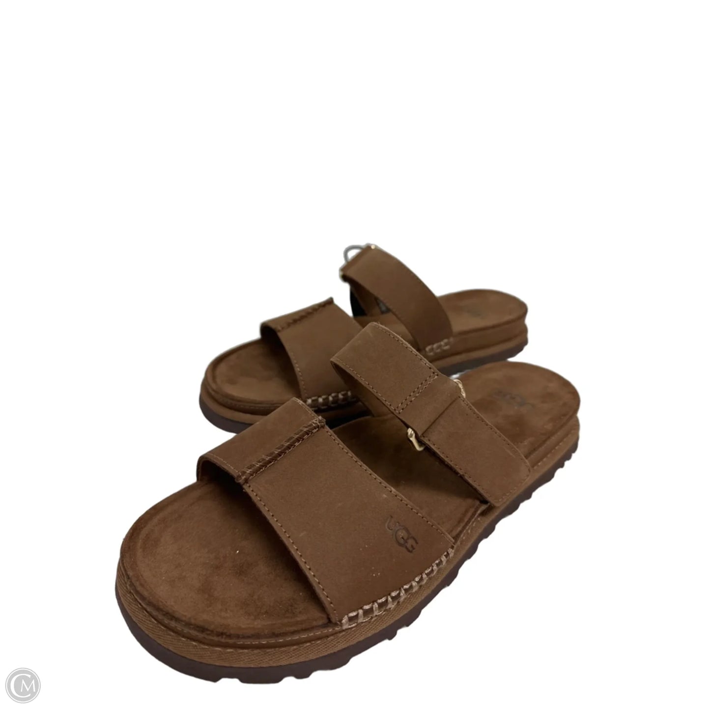 Sandals Designer By Ugg In Brown, Size: 6.5
