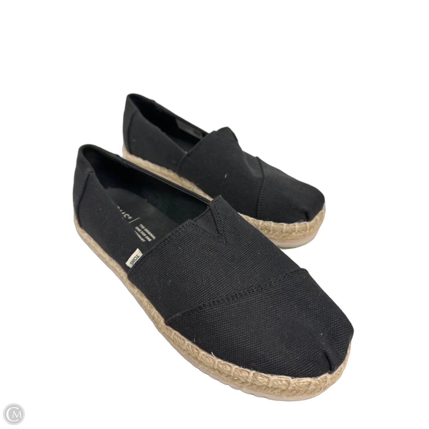 Shoes Flats By Toms In Black, Size: 7