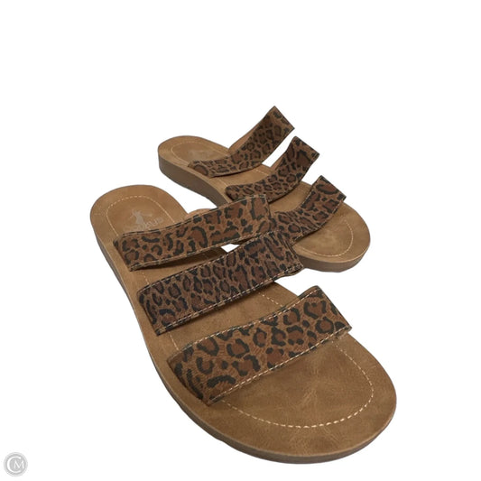 Sandals Flats By Corkys In Animal Print, Size: 7