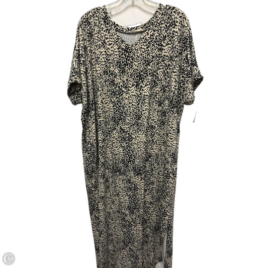 Dress Casual Maxi By Bombom In Black & Cream, Size: L