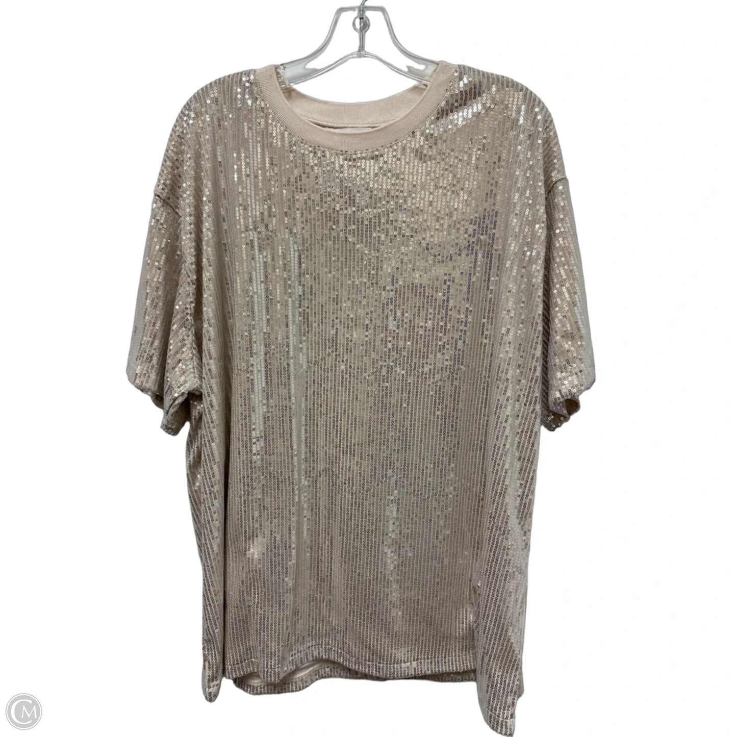 Top Short Sleeve By Altard State In Silver, Size: Xl