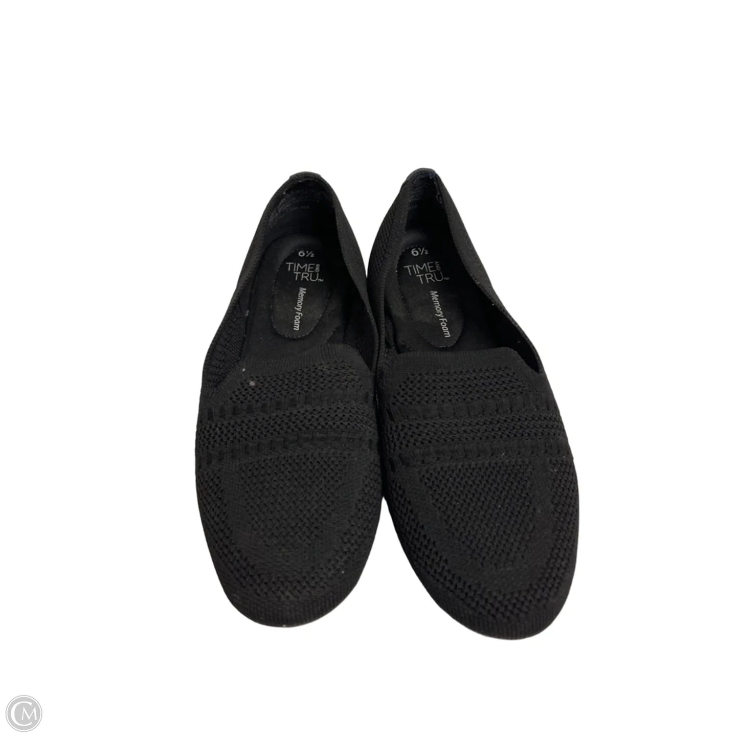 Shoes Flats By Time And Tru In Black, Size: 6.5
