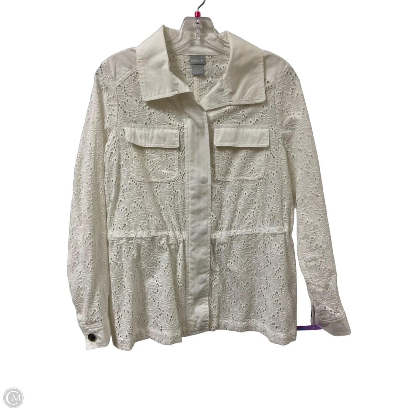 Jacket Other By Chicos In White, Size: S