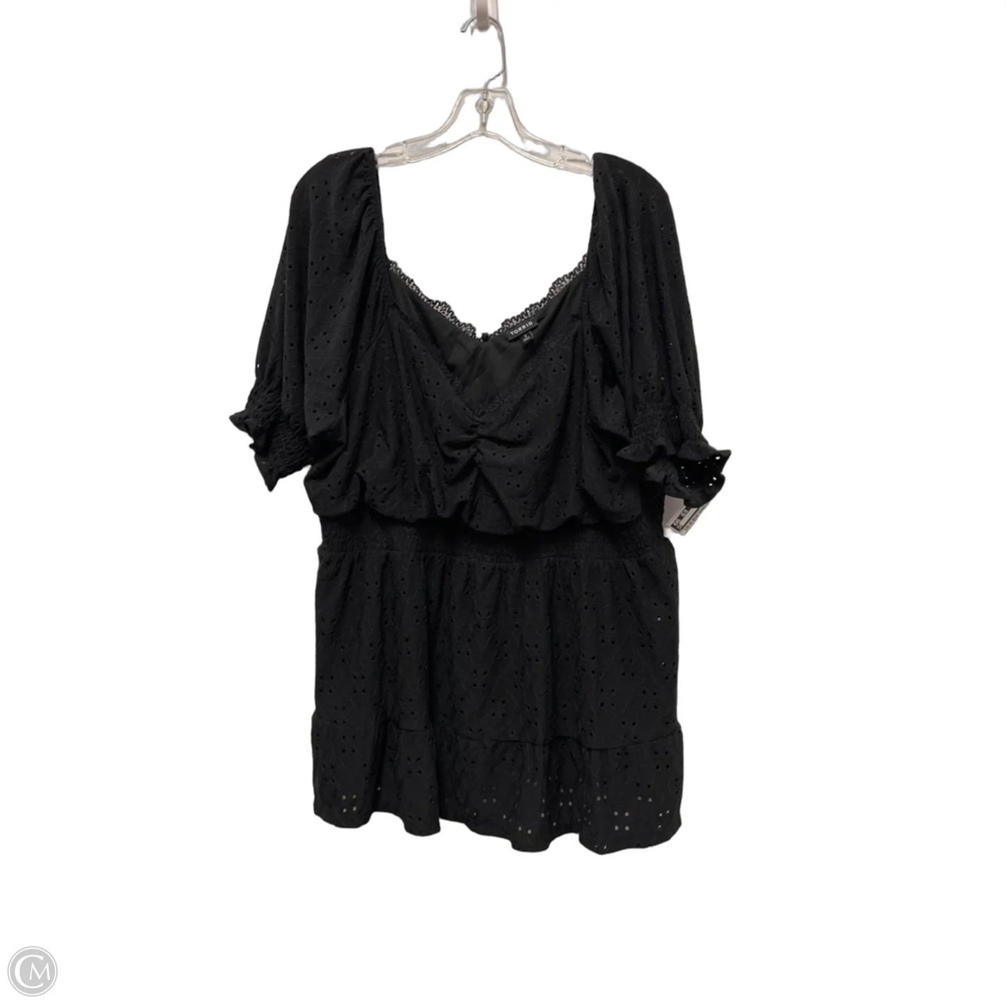 Top Long Sleeve By Torrid In Black, Size: 2x