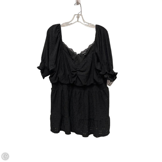 Top Long Sleeve By Torrid In Black, Size: 2x