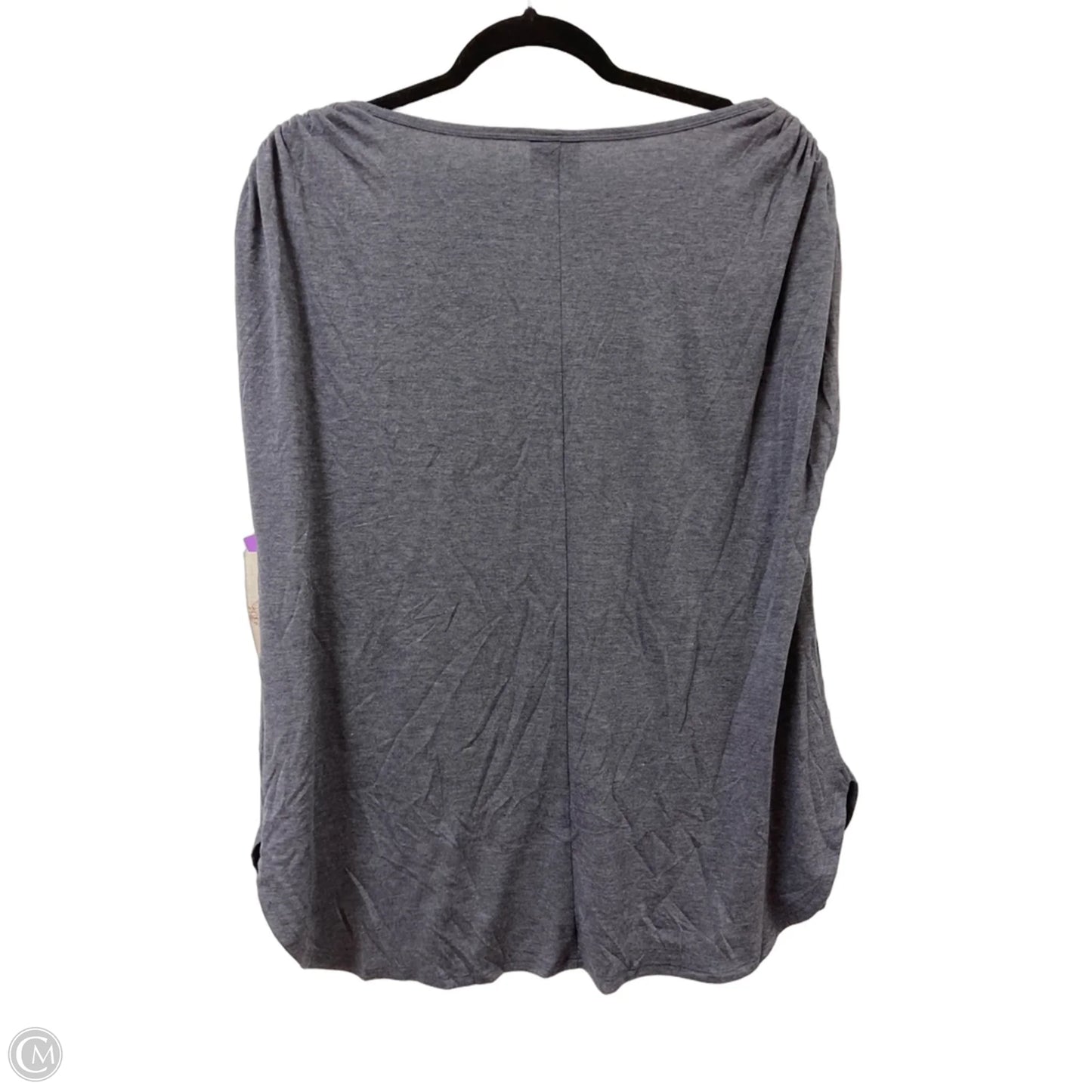 Top Short Sleeve By Tru Self In Blue, Size: 2x