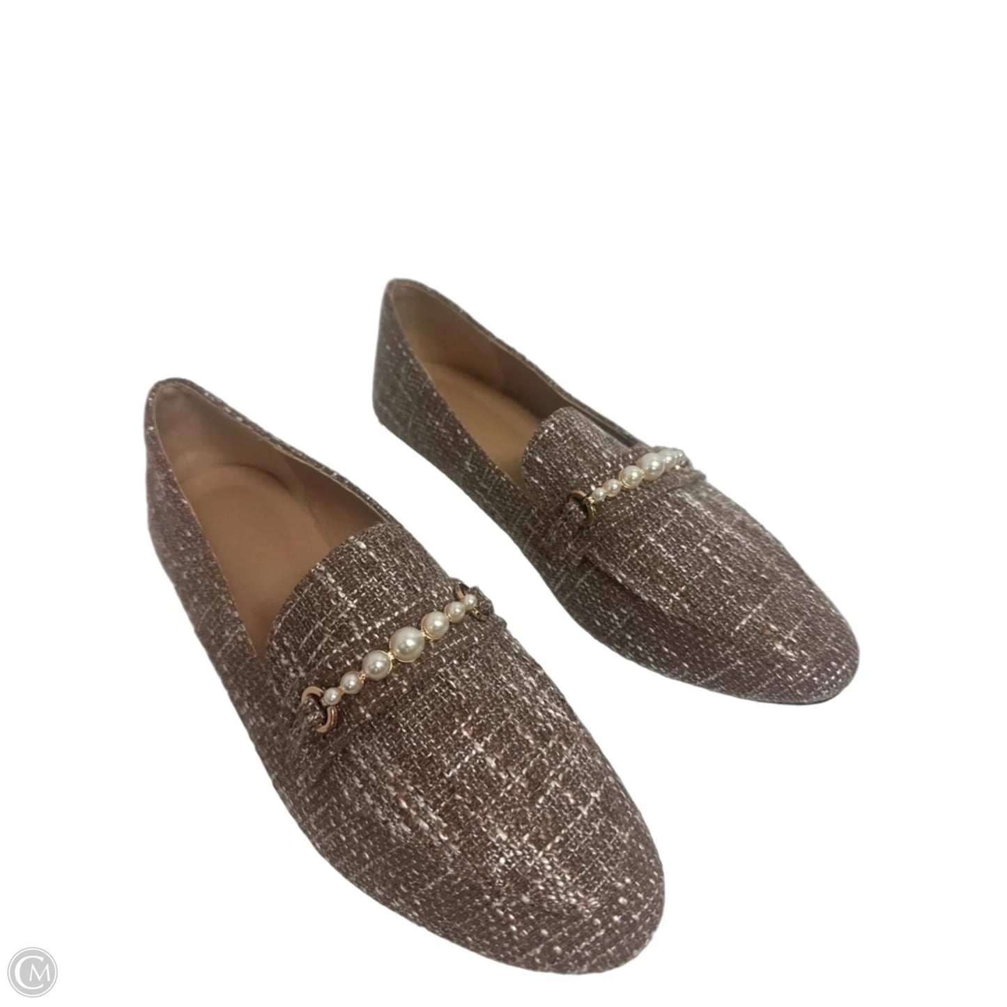 Shoes Flats By Clothes Mentor In Brown, Size: 9.5