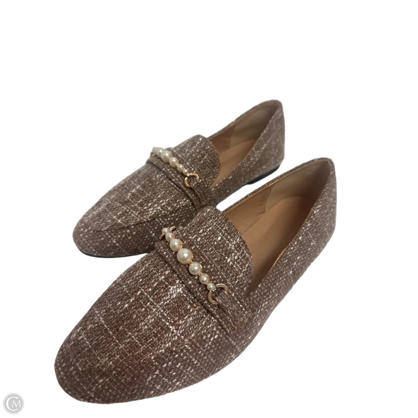 Shoes Flats By Clothes Mentor In Brown, Size: 9.5