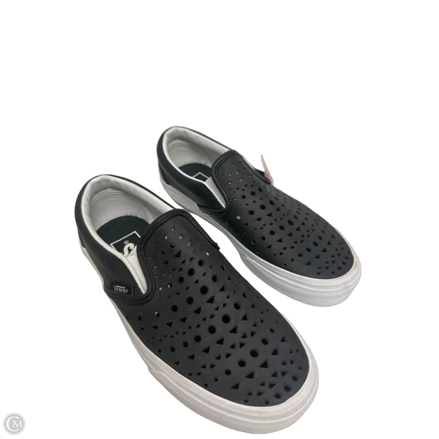 Shoes Flats By Vans In Black, Size: 5