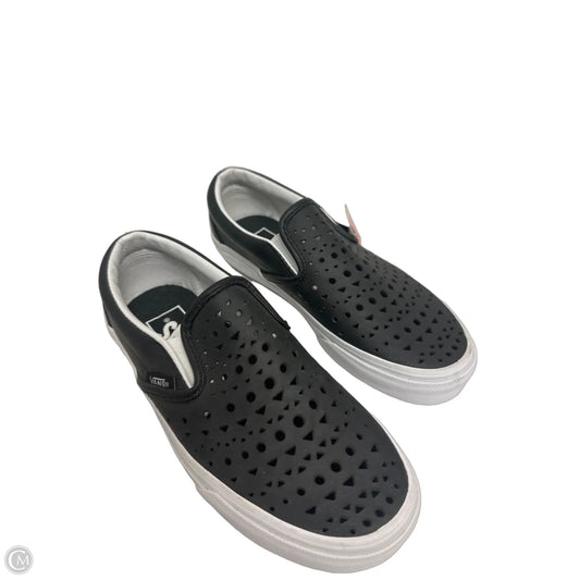 Shoes Flats By Vans In Black, Size: 5