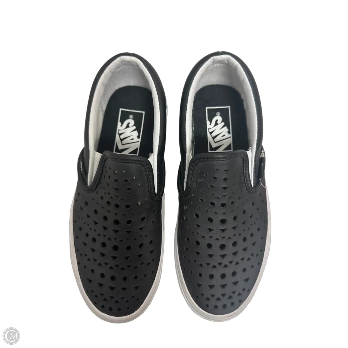 Shoes Flats By Vans In Black, Size: 5