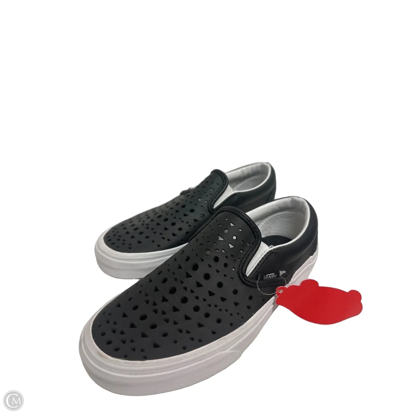 Shoes Flats By Vans In Black, Size: 5