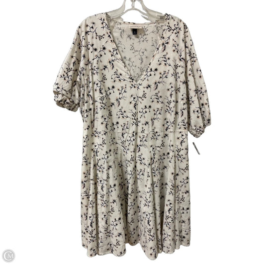 Dress Casual Midi By Universal Thread In Floral Print, Size: 1x
