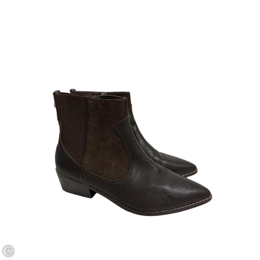 Boots Ankle Heels By Donald Pliner In Brown, Size: 9