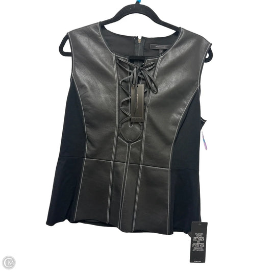 Top Sleeveless By Bcbgmaxazria In Black, Size: L