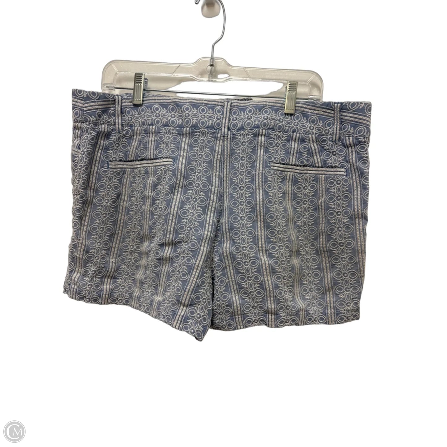 Shorts By Loft In Blue & White, Size: 14