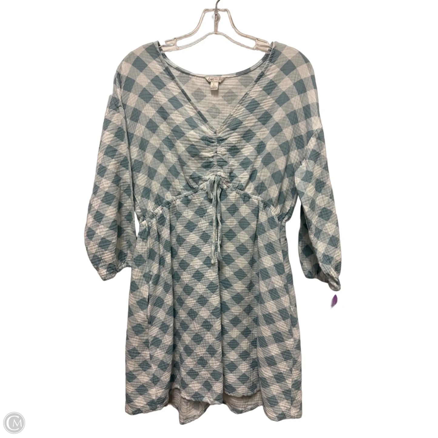 Dress Casual Short By Cato In Blue & White, Size: L