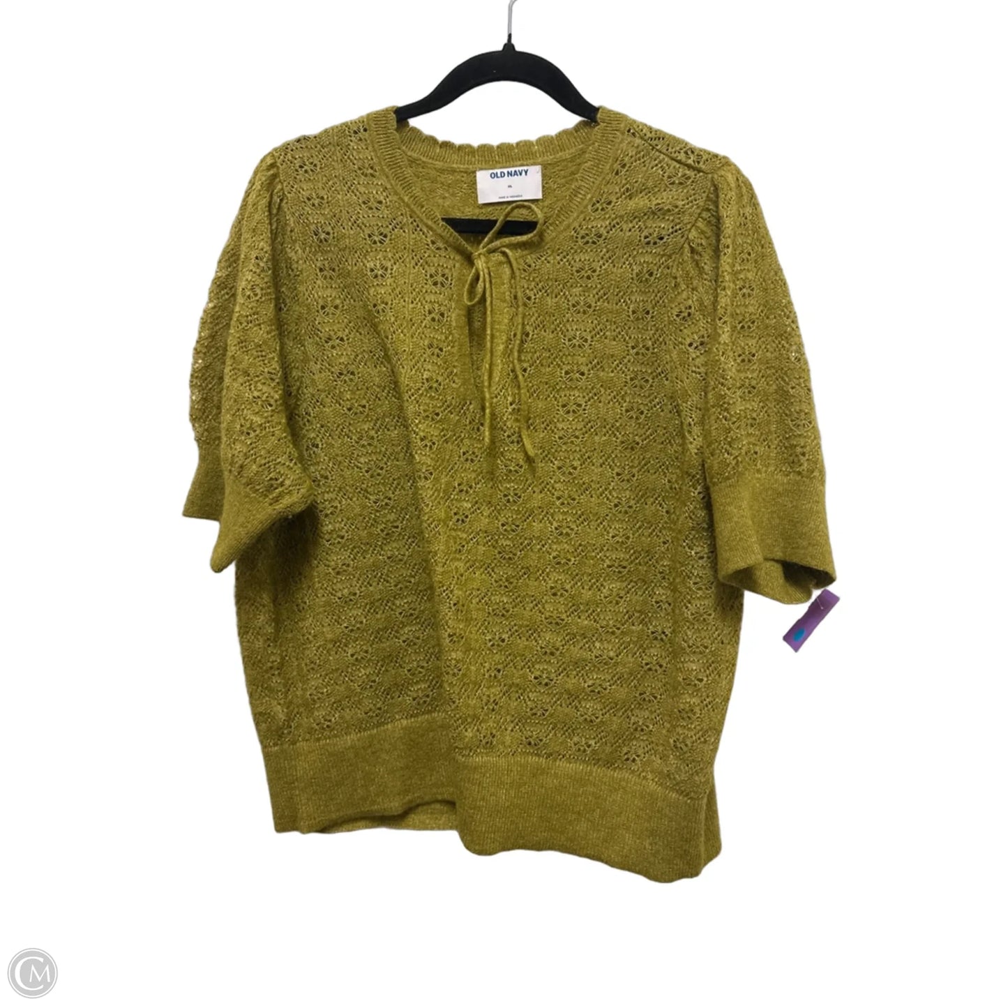 Sweater Short Sleeve By Old Navy In Green, Size: Xl