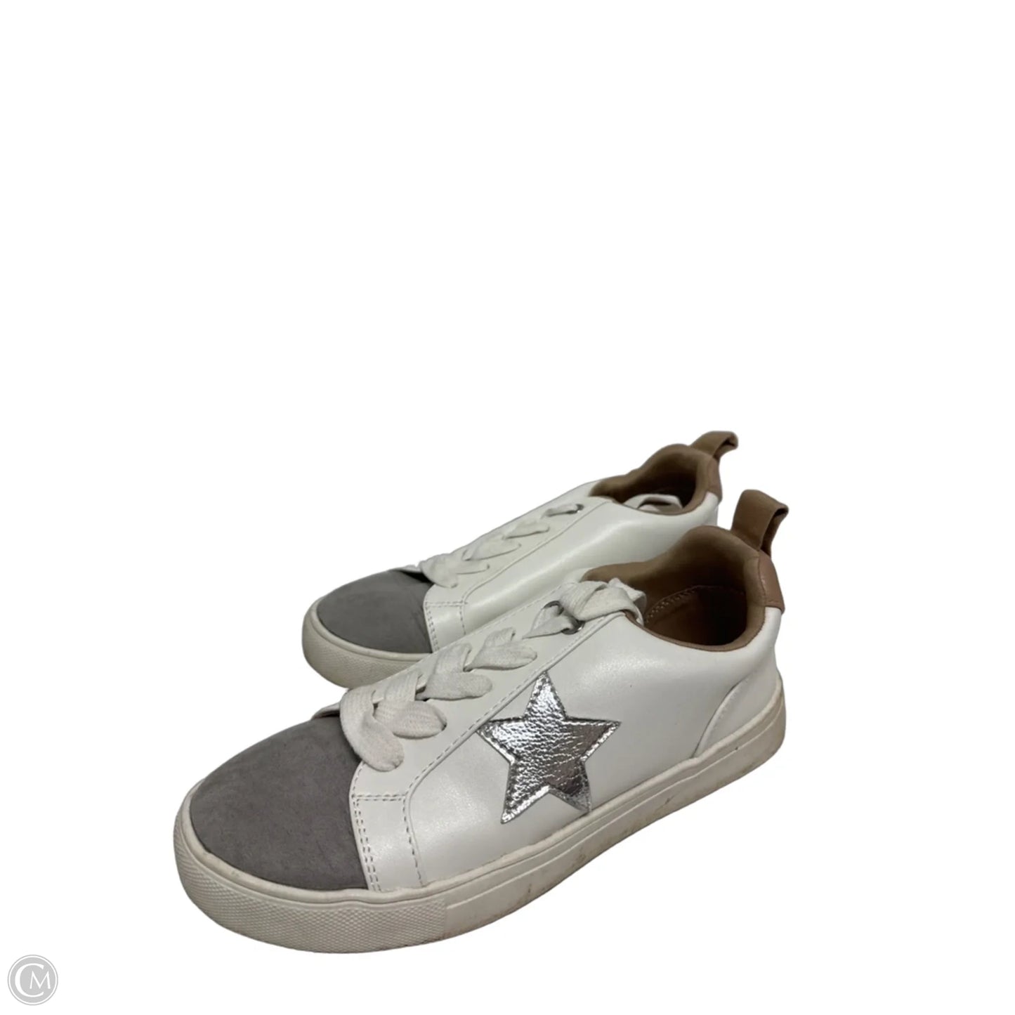 Shoes Sneakers By Maurices In Grey & White, Size: 6.5