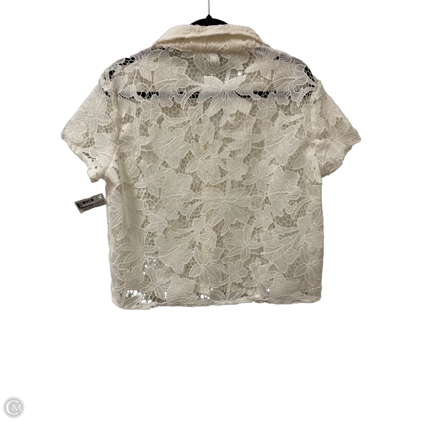 Blouse Short Sleeve By Shade & Shore In White, Size: S