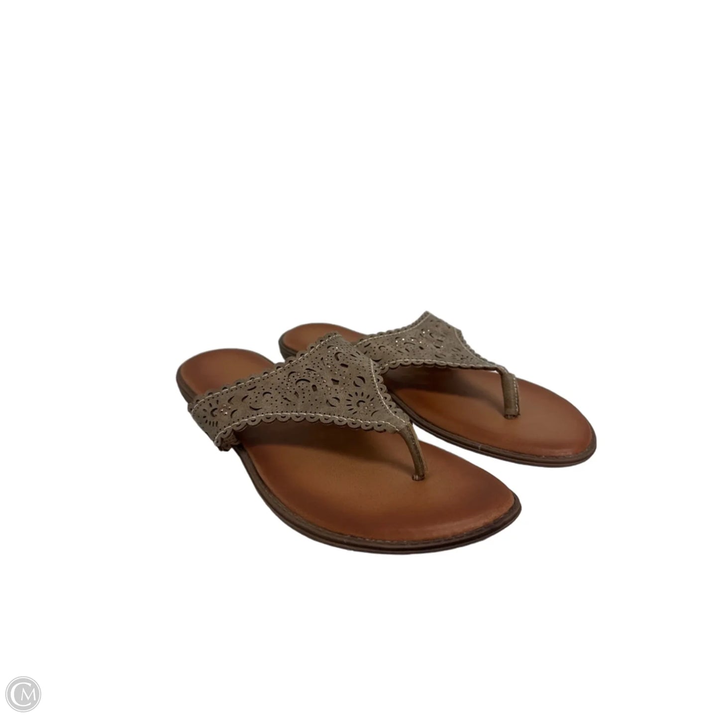 Sandals Flip Flops By Clothes Mentor In Brown, Size: 11