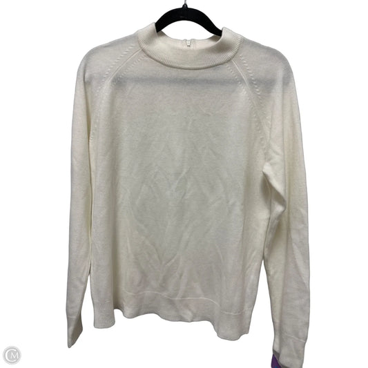 Sweater By Karen Scott In White, Size: L