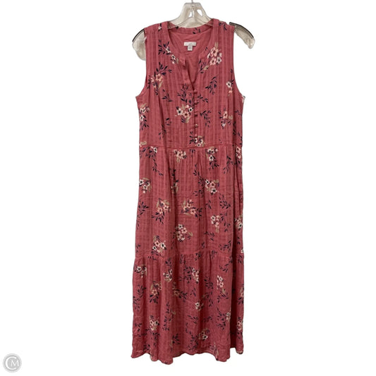 Dress Casual Midi By J. Jill In Pink, Size: S