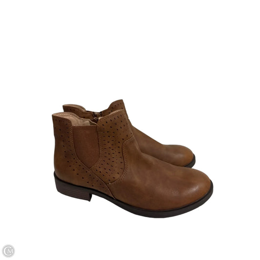 Boots Ankle Flats By Kim Rogers In Brown, Size: 9