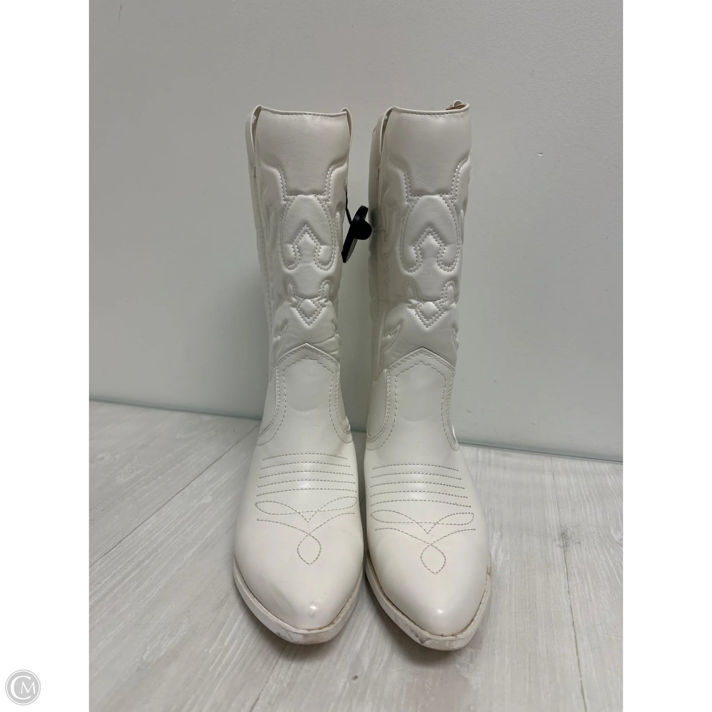 Boots Western By Soda In White, Size: 9