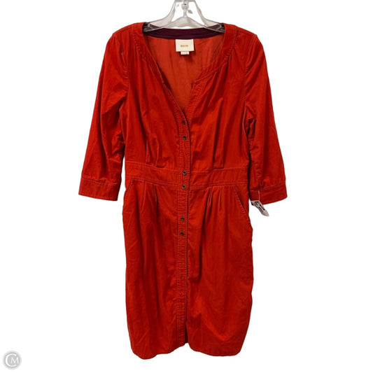 Dress Casual Short By Maeve In Orange, Size: S