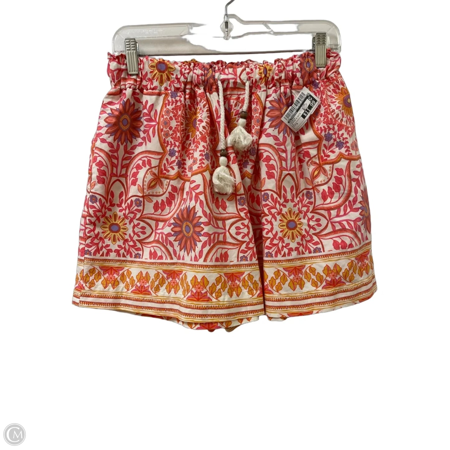 Shorts By Olivaceous In Orange & White, Size: 8