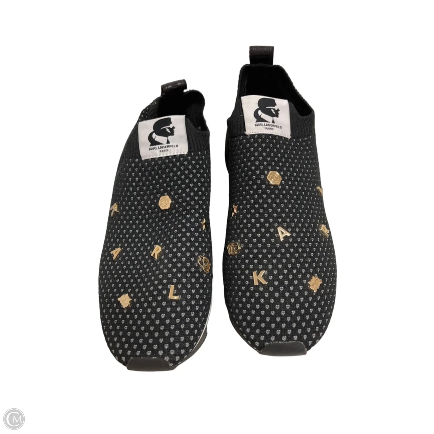 Shoes Designer By Karl Lagerfeld In Black, Size: 8.5