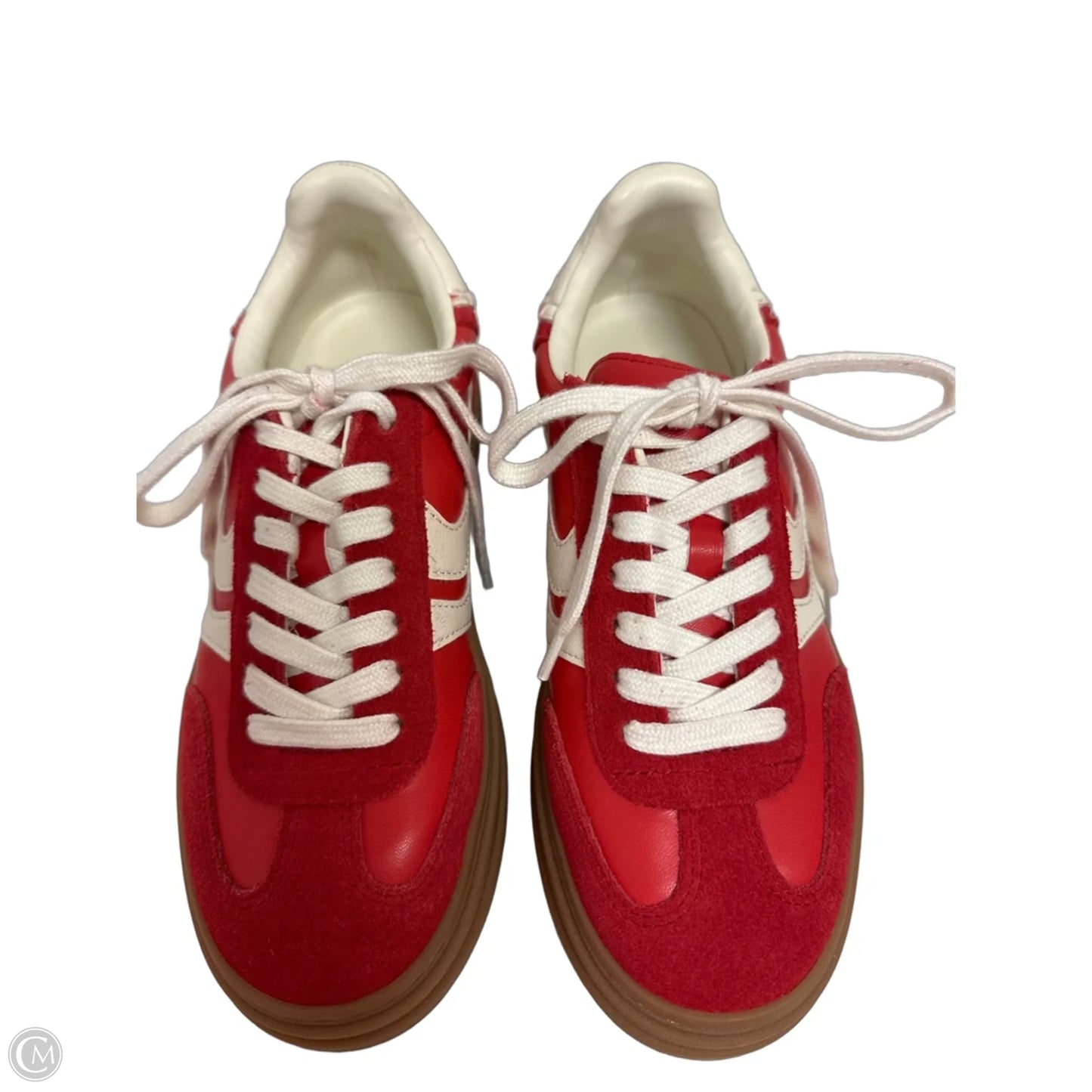 Shoes Sneakers By Steve Madden In Red & White, Size: 6