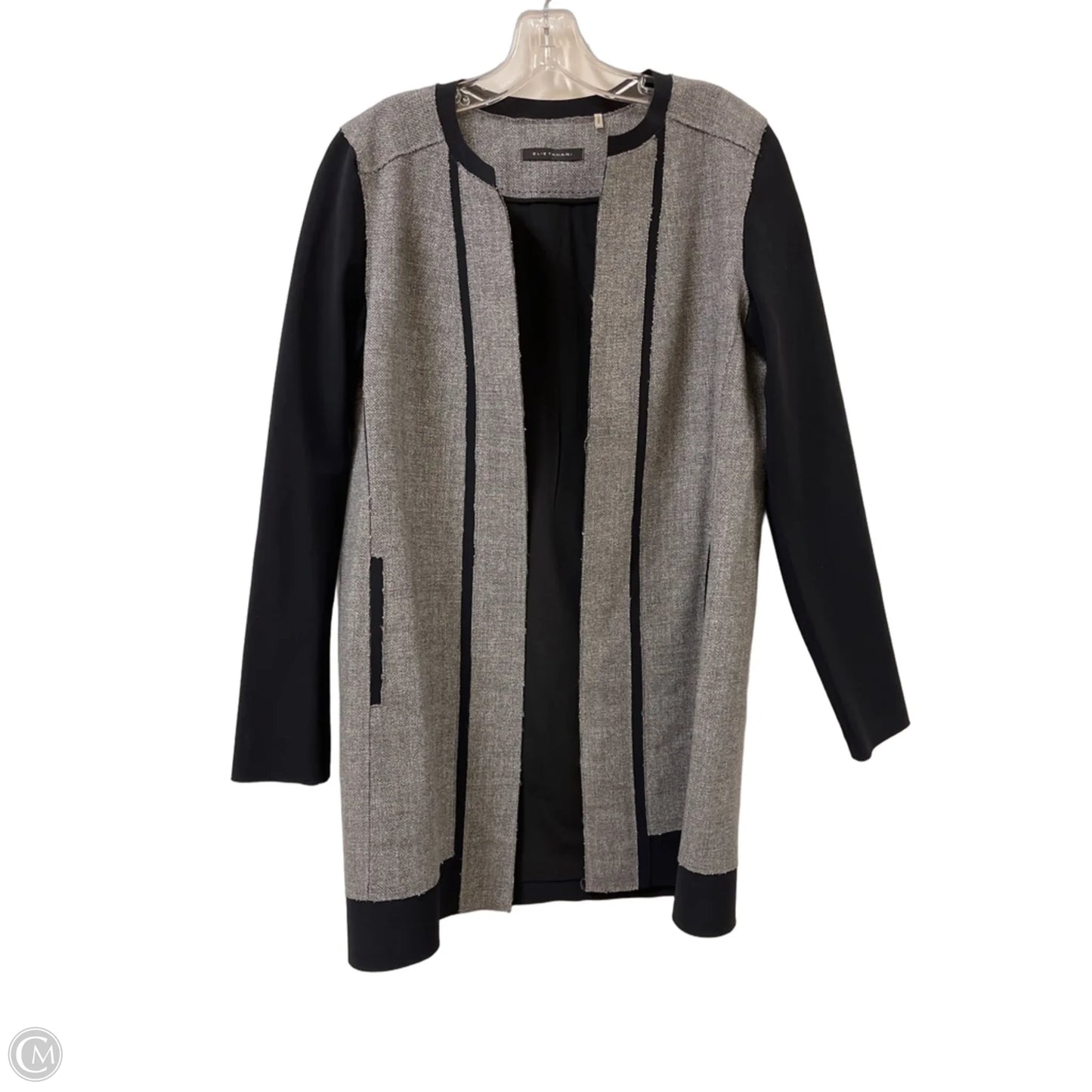 Blazer By Elie Tahari In Black & Grey, Size: M