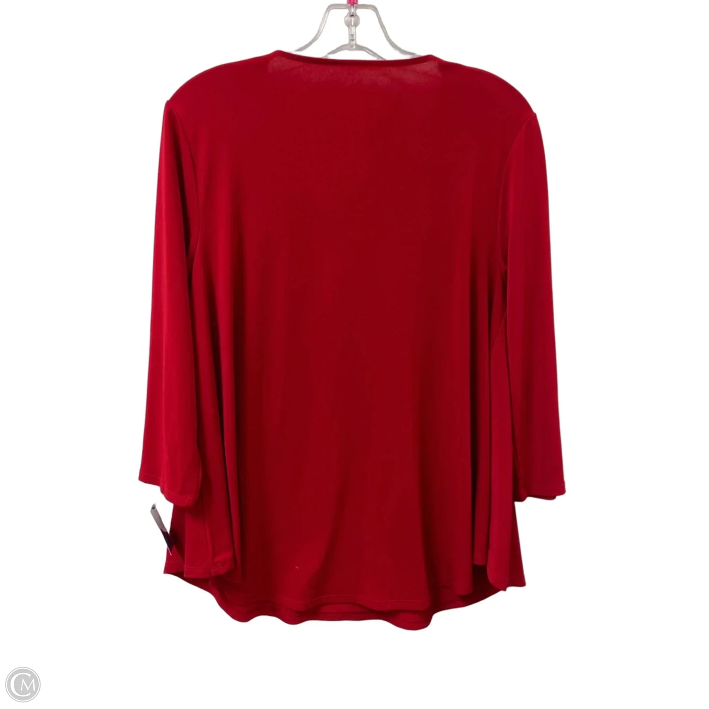Top Long Sleeve By Chicos In Red, Size: M