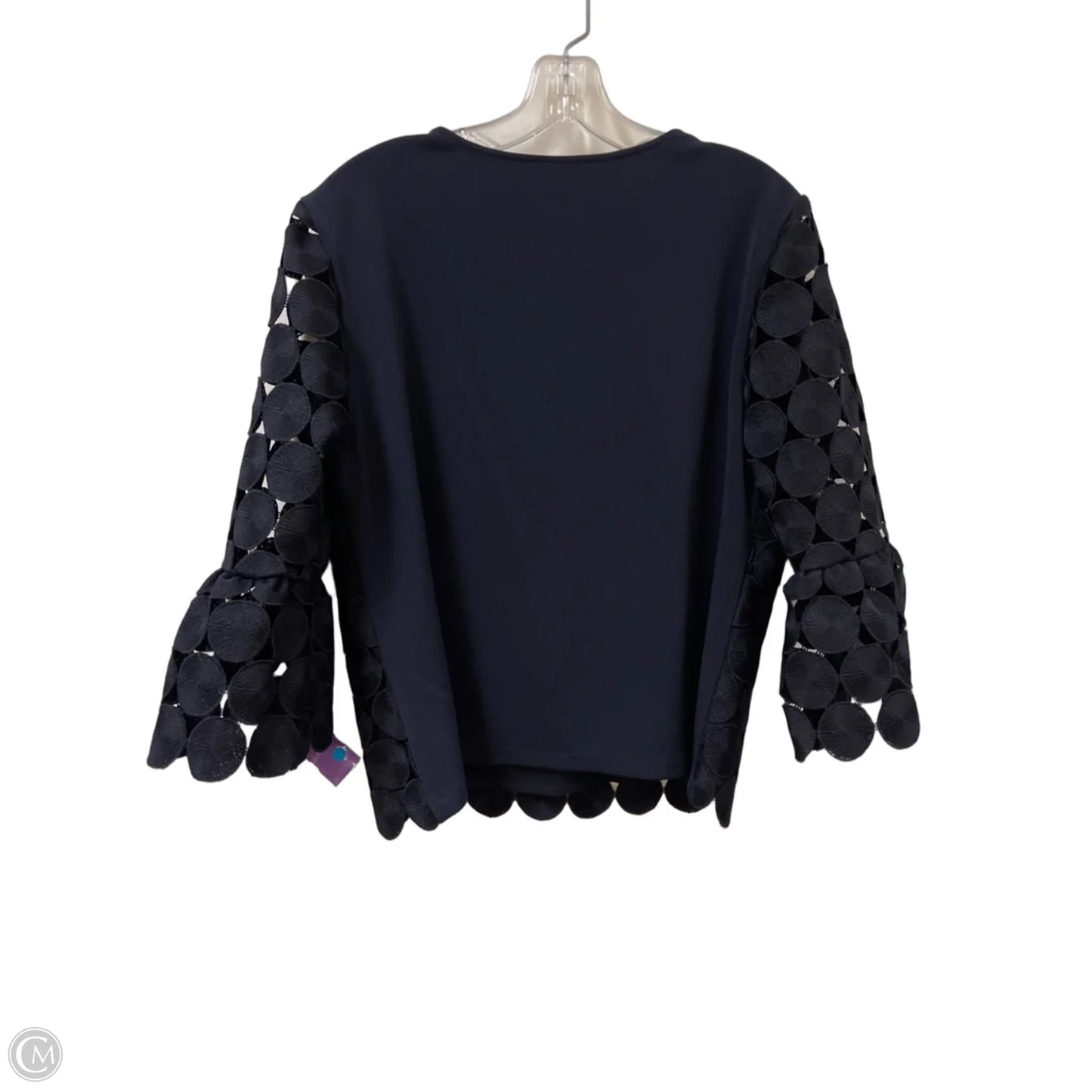 Top Long Sleeve By Ann Taylor In Navy, Size: L