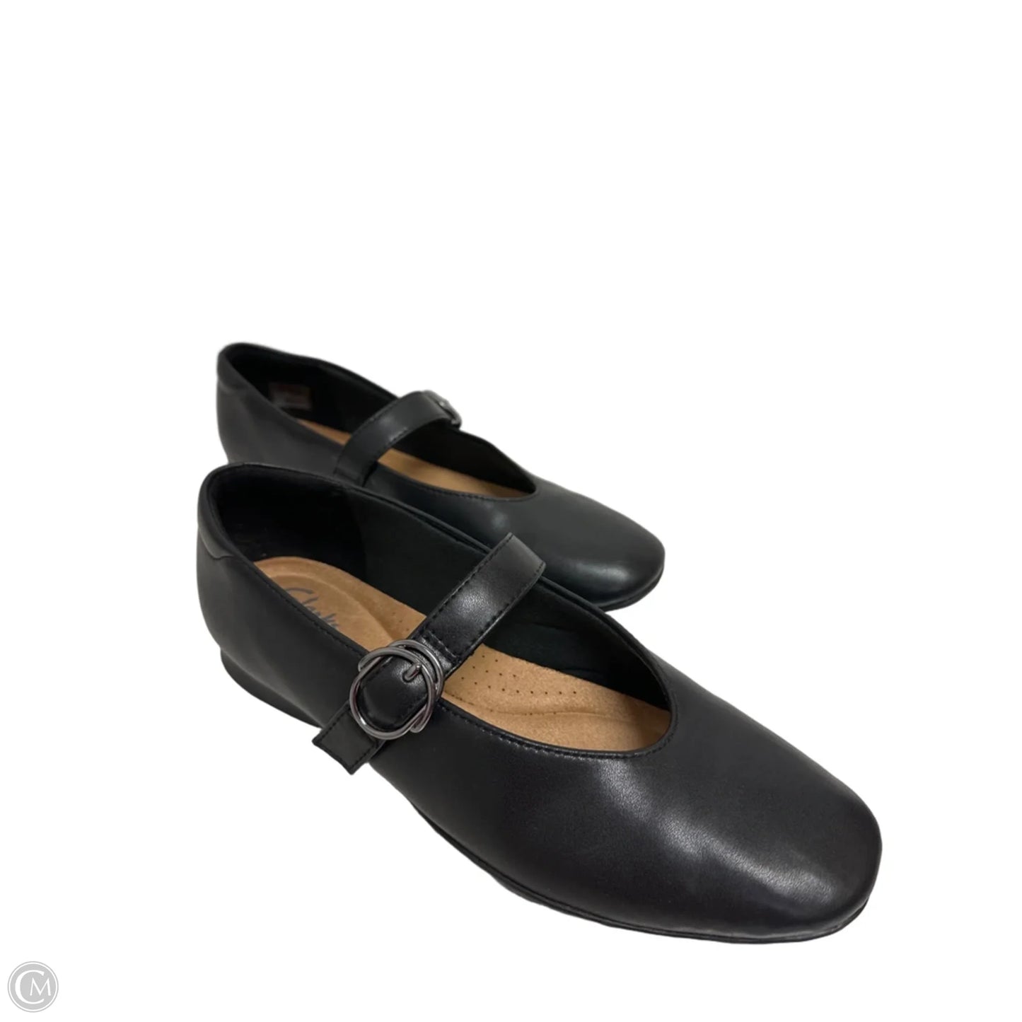 Shoes Flats By Clarks In Black, Size: 8