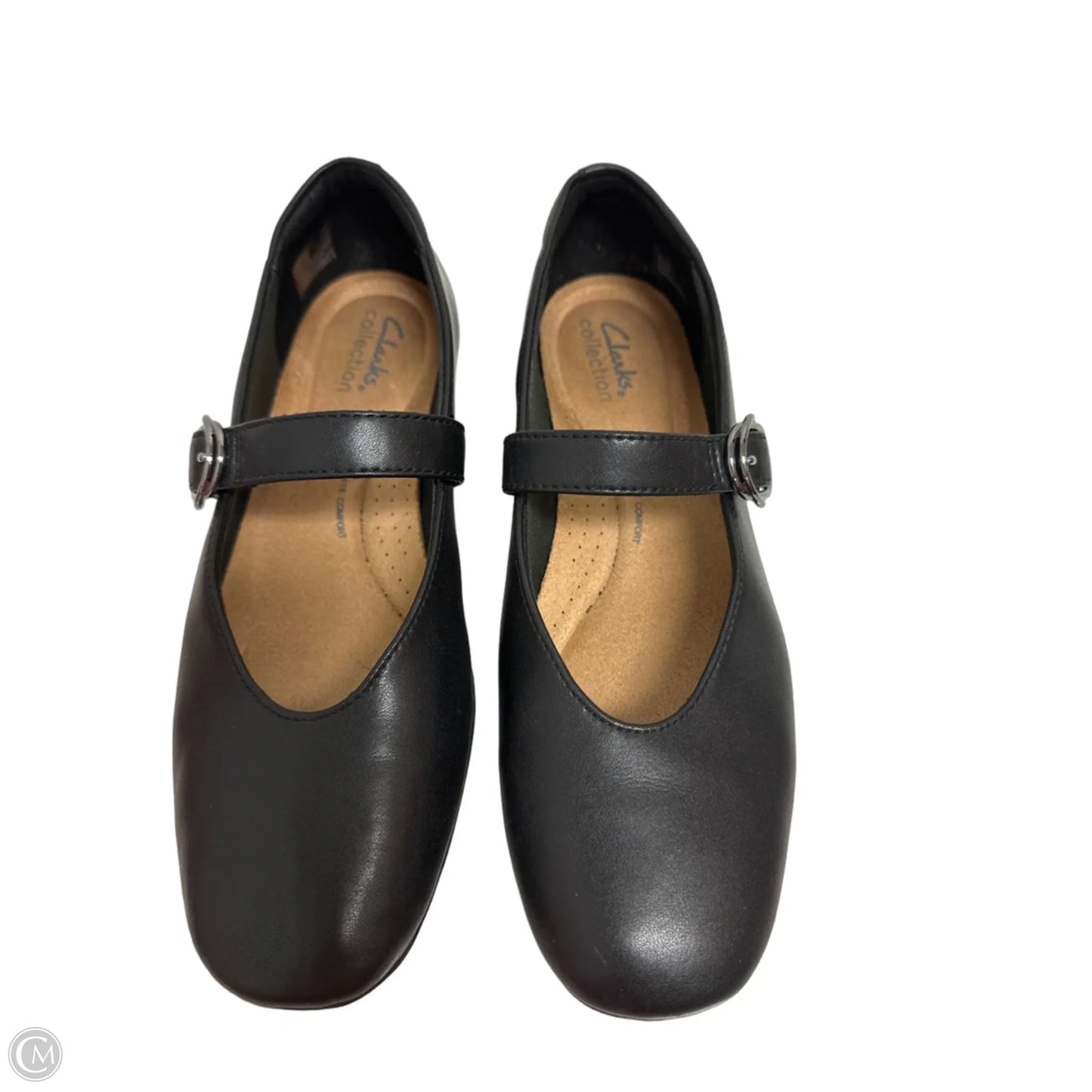 Shoes Flats By Clarks In Black, Size: 8
