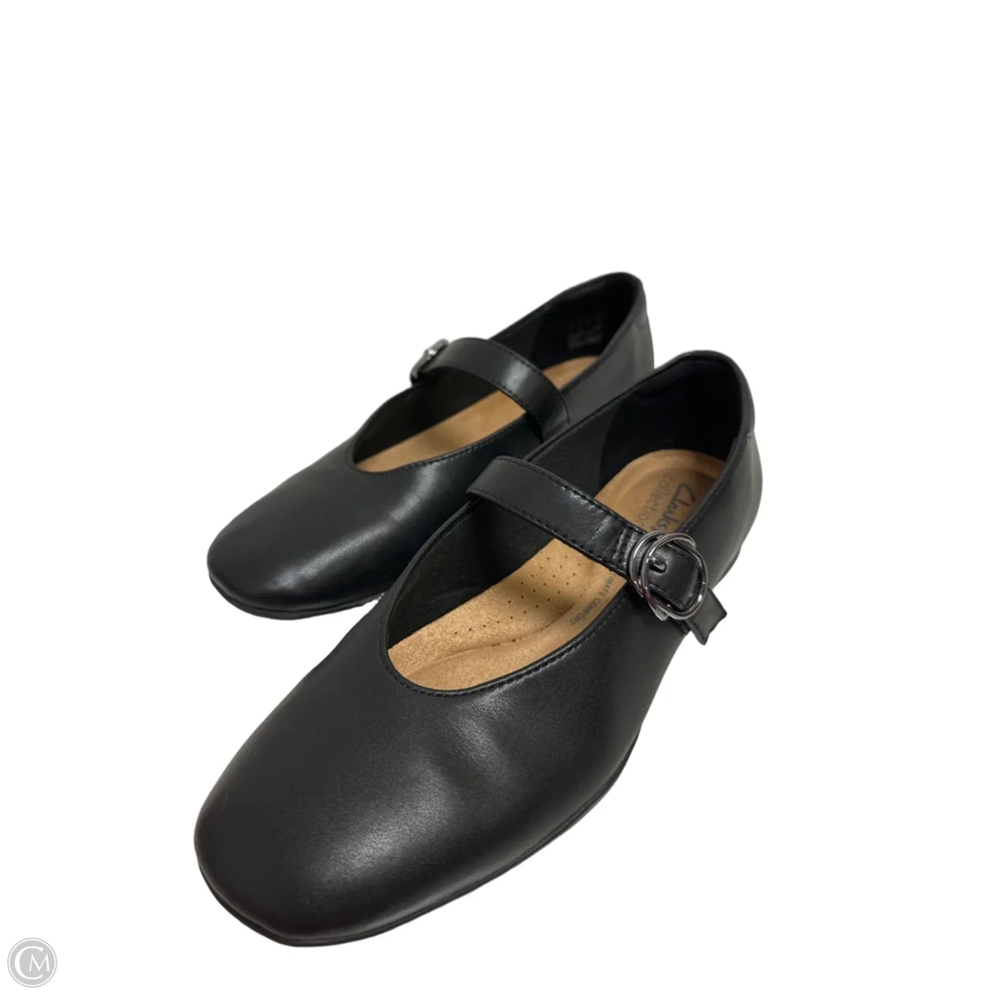 Shoes Flats By Clarks In Black, Size: 8