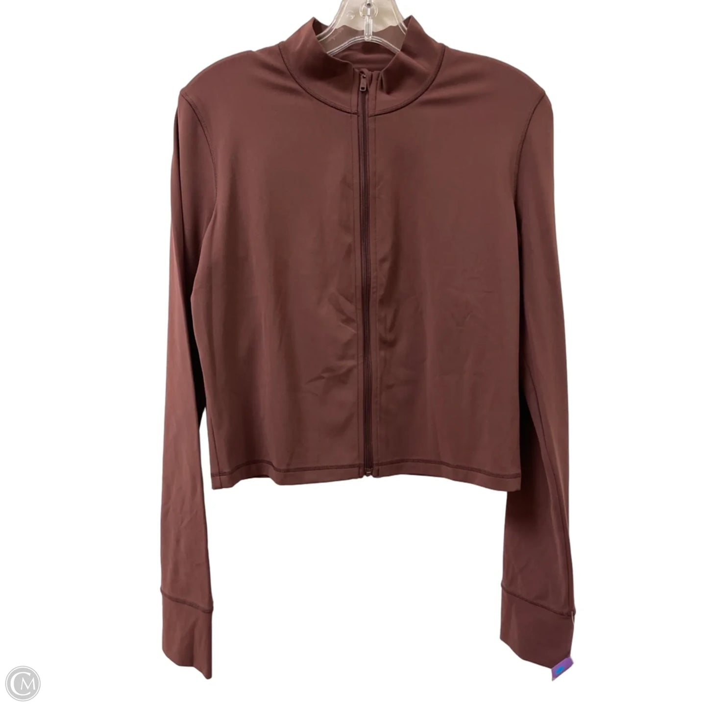 Athletic Jacket By Clothes Mentor In Brown, Size: M