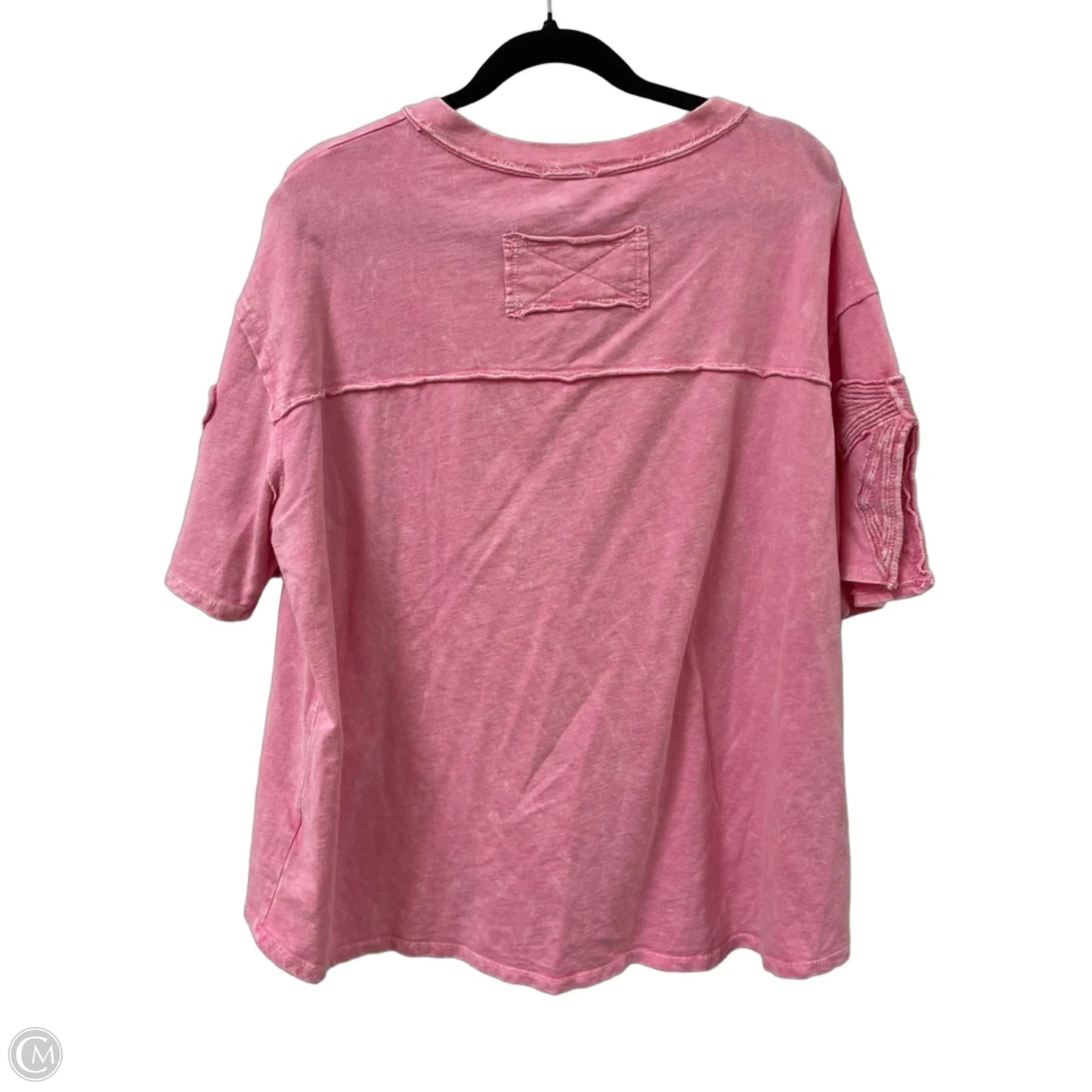 Top Short Sleeve By Clothes Mentor In Pink, Size: L