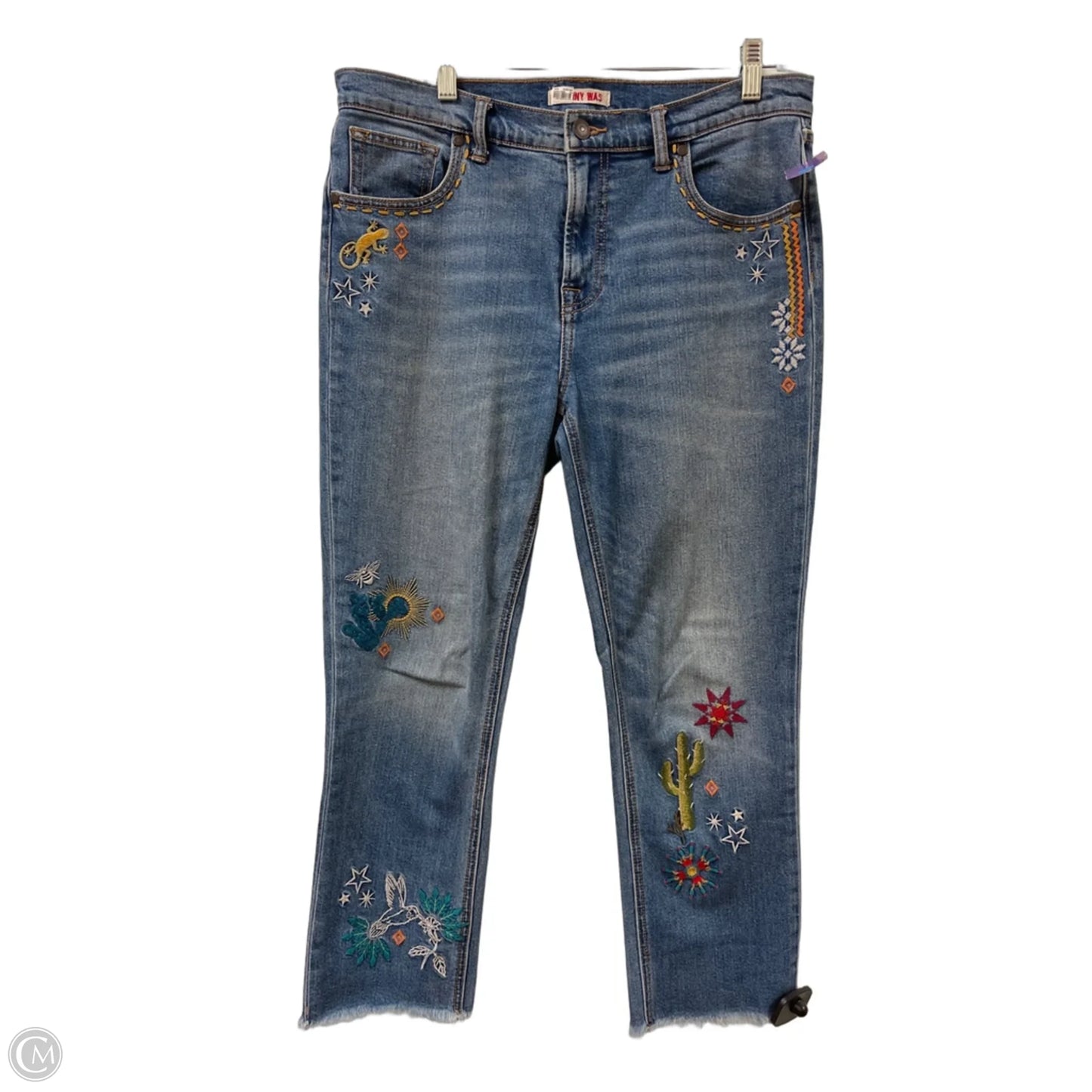 Jeans Designer By Johnny Was In Blue Denim, Size: 8