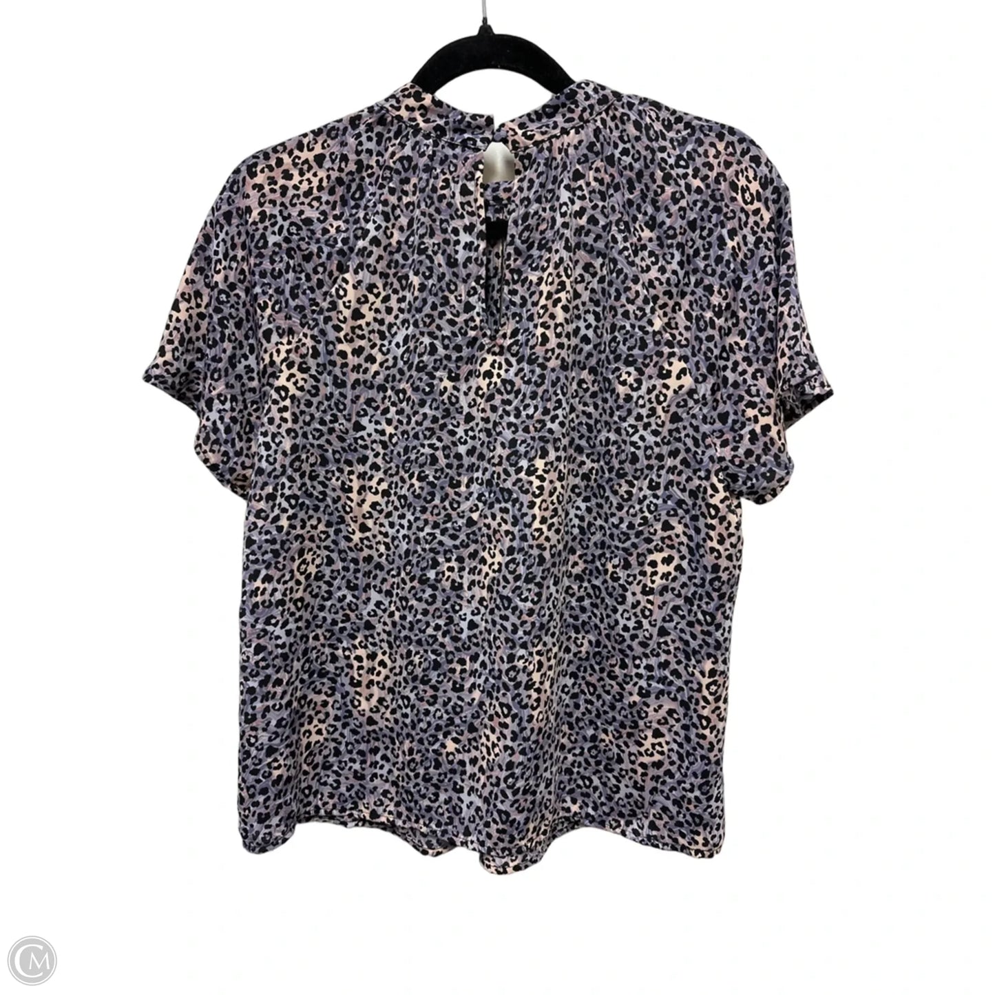 Top Short Sleeve By Peyton Jensen In Black & Purple, Size: S