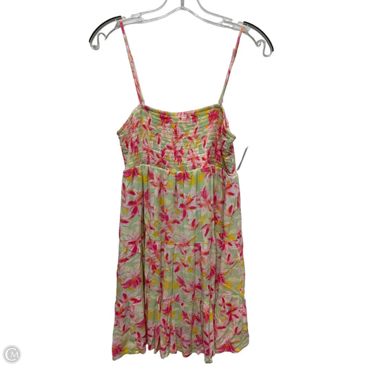Dress Casual Short By No Boundaries In Green & Pink, Size: Xl