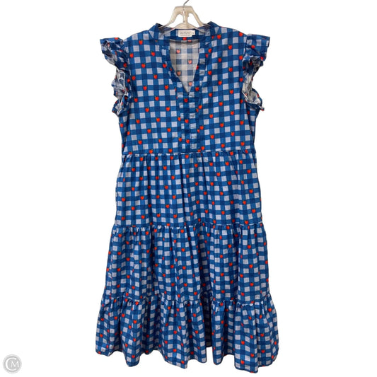 Dress Casual Maxi By Clothes Mentor In Blue & Red, Size: L
