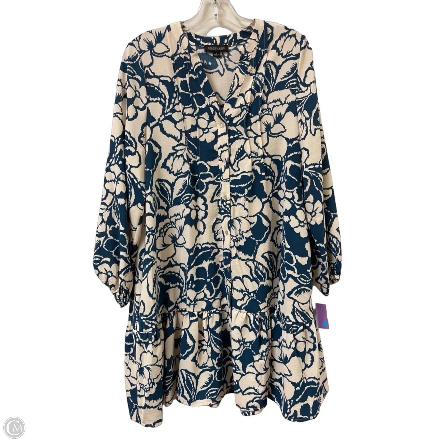Dress Casual Short By Rachel Zoe In Blue & White, Size: M