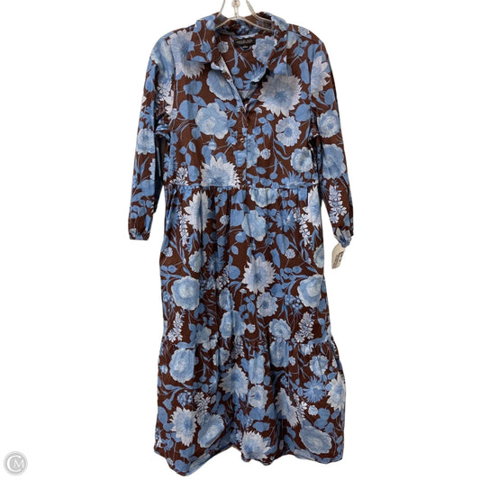 Dress Casual Maxi By Rachel Zoe In Blue & Brown, Size: L
