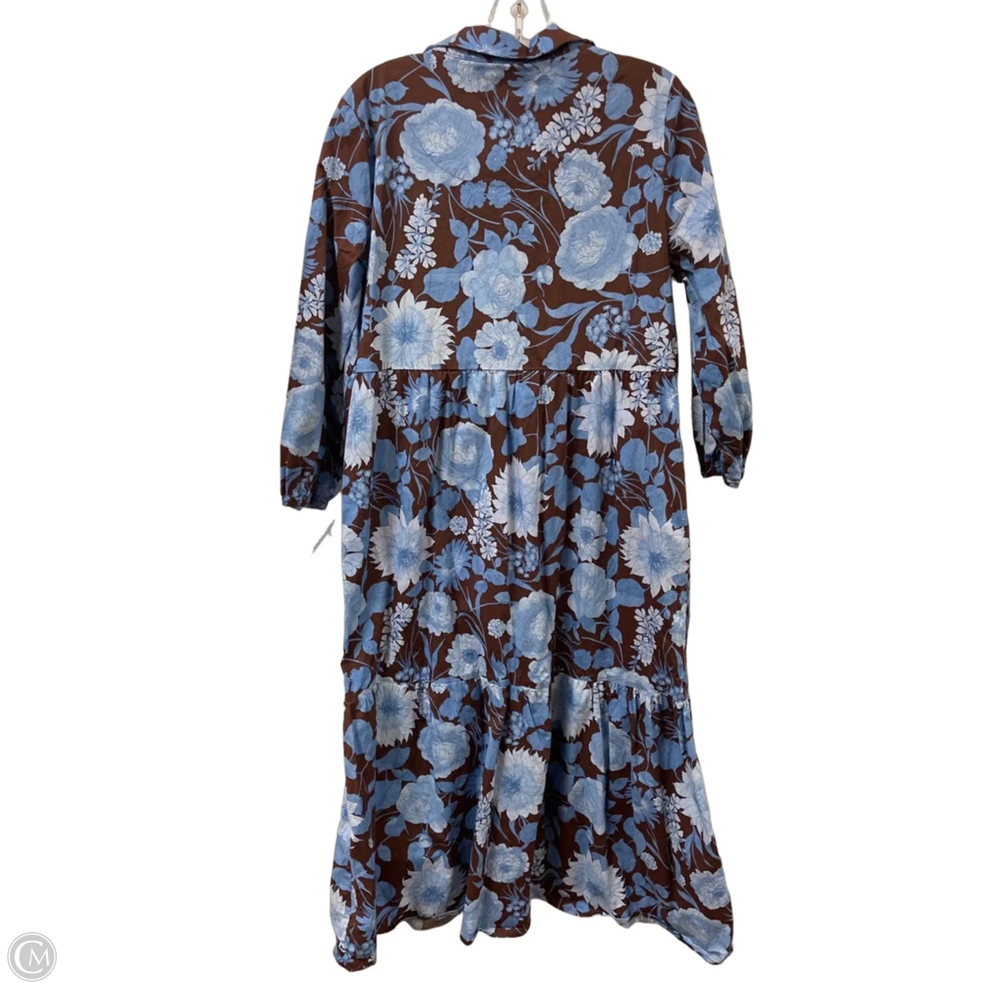 Dress Casual Maxi By Rachel Zoe In Blue & Brown, Size: L